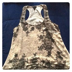 Sheer Razor back floral tank